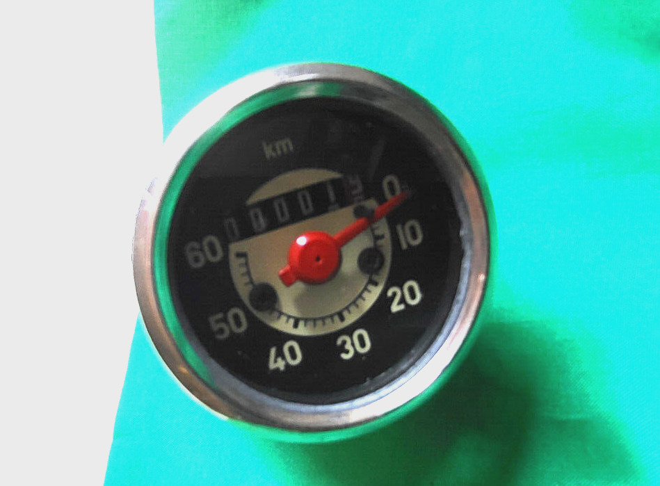 TACHO SET GUSSFELGE PUCH Maxi S N 50 Mofa Moped Tacho mit Antrieb u. WELLE 750mm