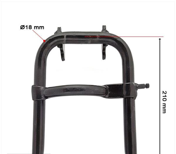 Schwarzer Hauptständer Mopedständer für Puch Maxi S 210 mm