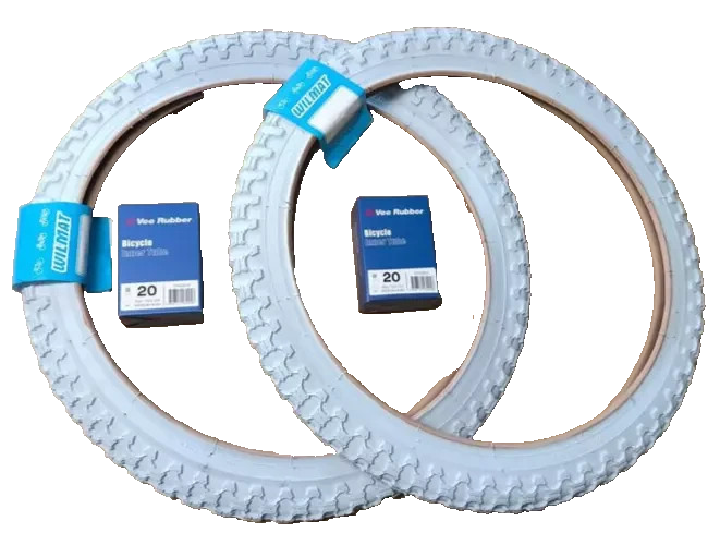 Fahrradreifen weiss AWINA 20x2,125 Zoll 57-406 BMX 20Zoll 2 Reifen 2 SCHLAUCH AV