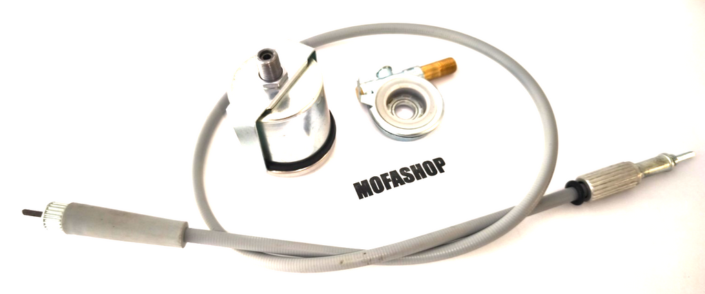 Tacho SET 48mm + ANTRIEB + WELLE GRAU 60 km/h Piaggio Vespa Ciao SC Bravo Boxer