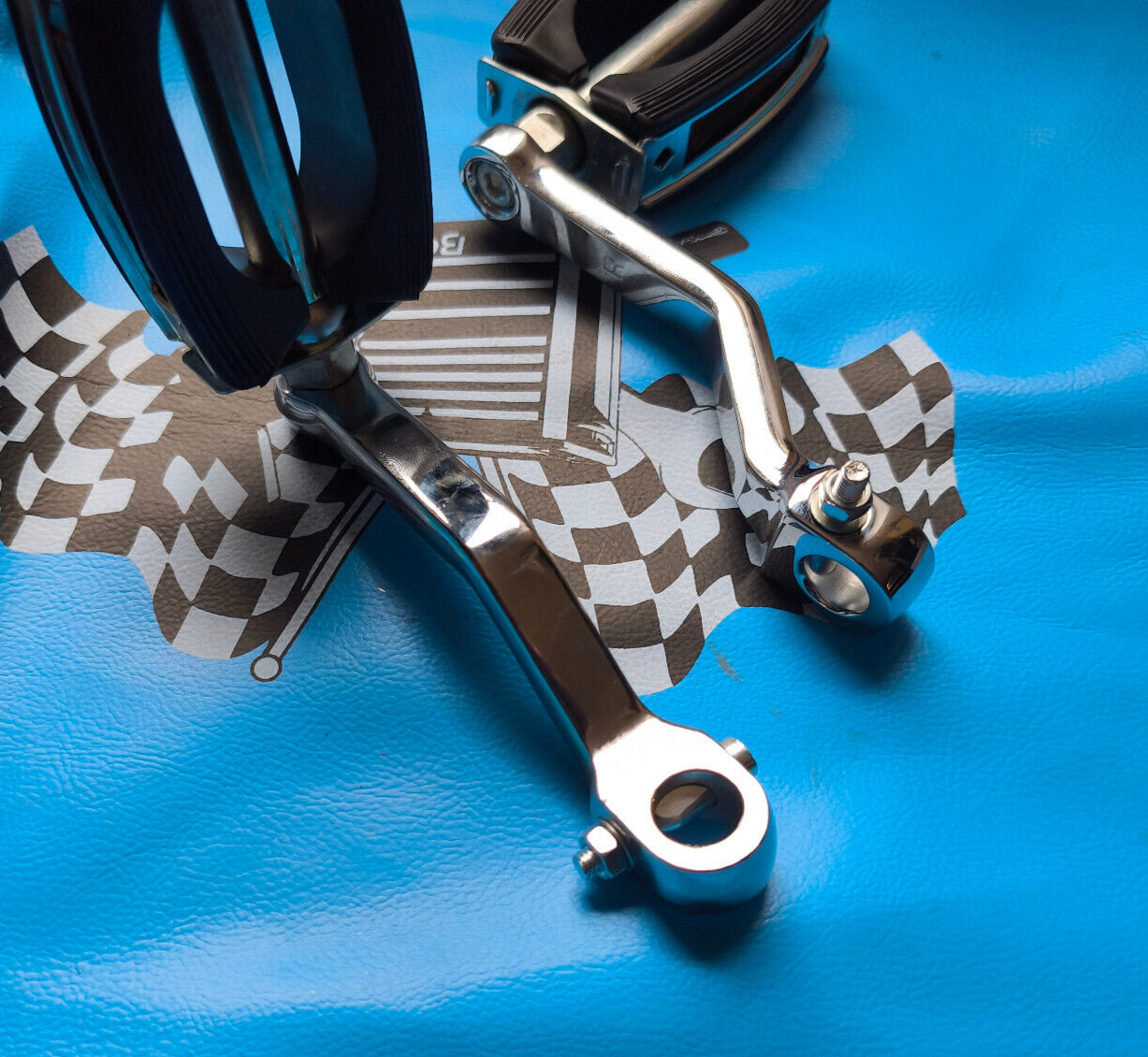 Pedale Paar RMS inkl. chrom Tretkurbeln Piaggio Vespa Ciao PX Bravo boxer  Mofa