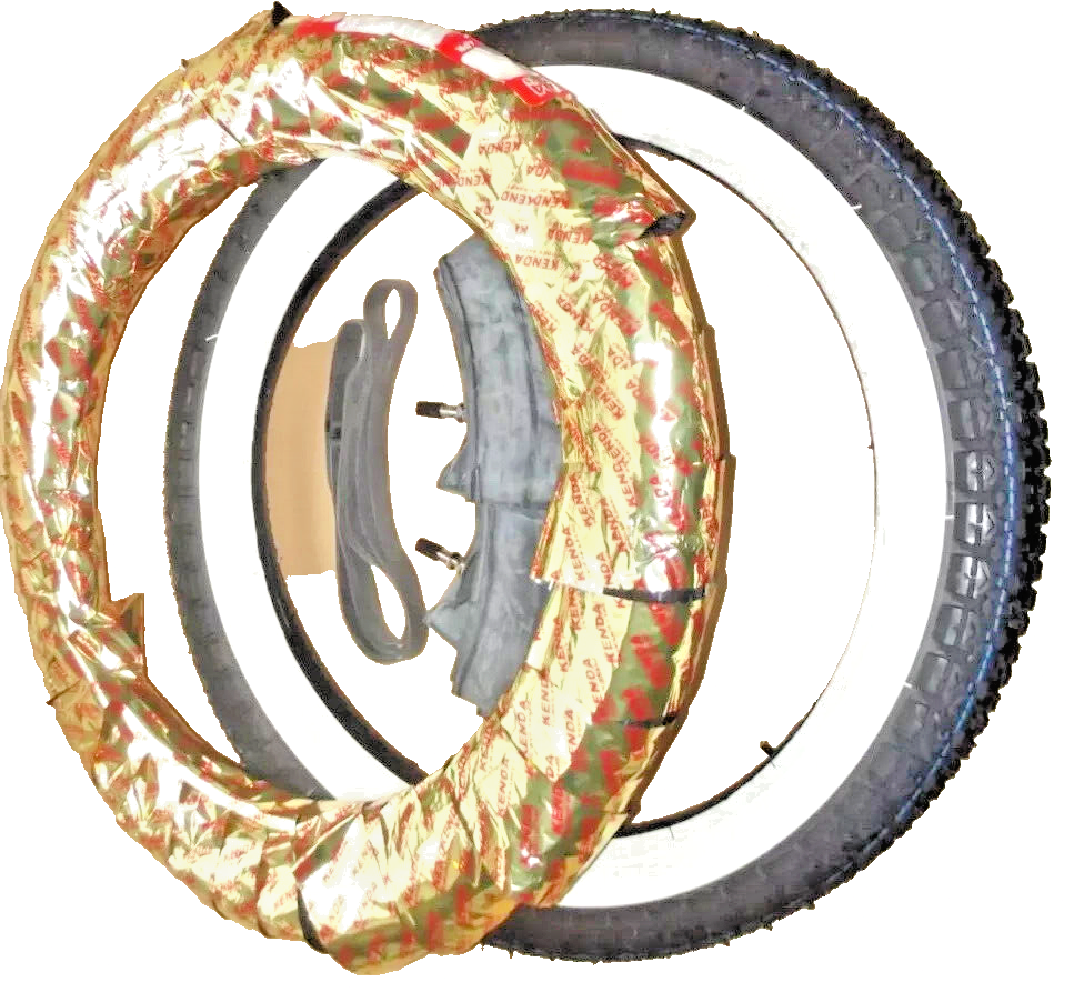 Weißwand Reifen Schlauch Set 2x Kenda K252 2.25-17  2 1/4 x 17  Hercules Prima