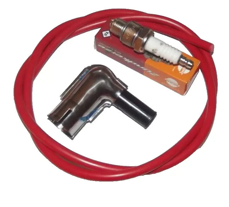 Zündkerzenstecker mit Zündkabel und Zündkerze für Hercules Prima 2 3 4 5 Mofa