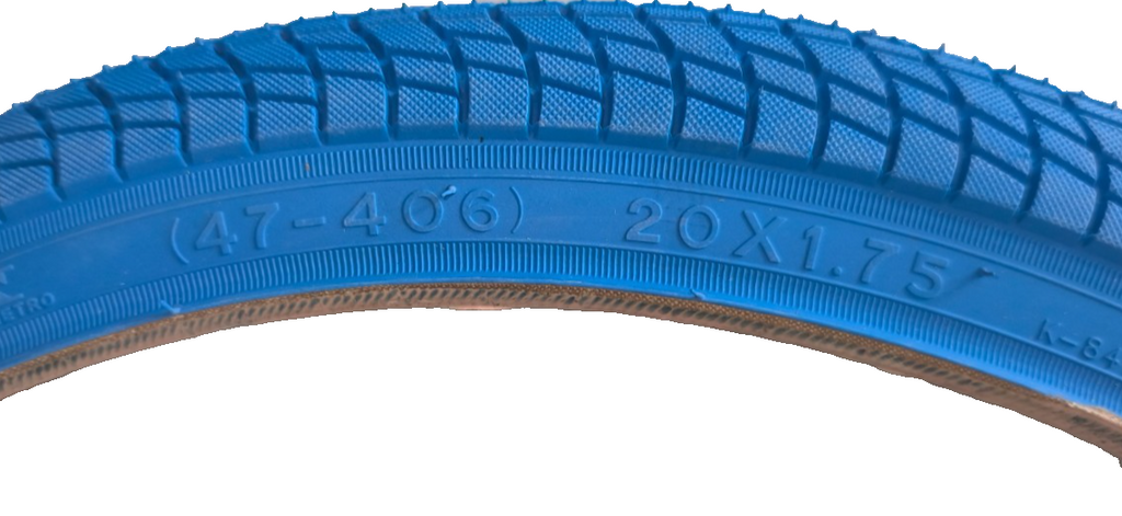 2x Kenda BMX Freestyle Fahrrad Reifen 20 " 20x1.75 47-406 2 x Schlauch AV BLAU