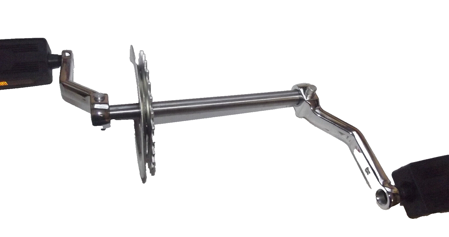 Tretwelle + 2 VOLL CHROM TRETKURBEL + bolzen PEDALE 28 Zähne Piaggio Vespa Ciao