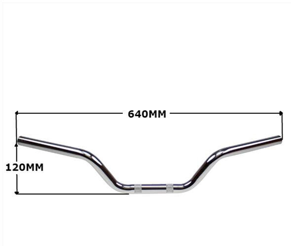 Ø 22mm Lenker Kreidler Zündapp Simson S50 S51  Chrom 64cm X 12X 2,2 Mofa Moped