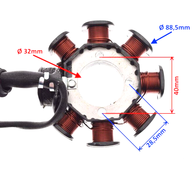 Lichtmaschine Zündung für Piaggio Sfera NRG ZIP SSL TPH TEC 50 80 Vespa ET2