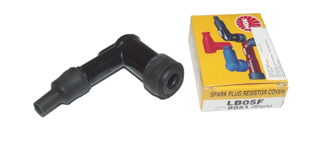 ☺☺☺ NGK Zündkerzenstecker 8060 LD05F 10-12 mm Kerzen schwarz 5 Kilo Ohm entstört