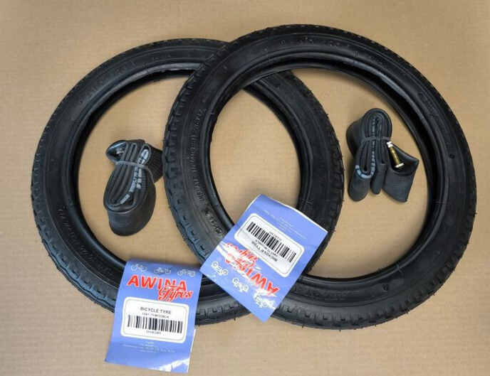 Fahrrad 2 reifen set 14 x 1,75 47-254 Mantel 2 Schlauch DV KINDER WAGEN anhänger