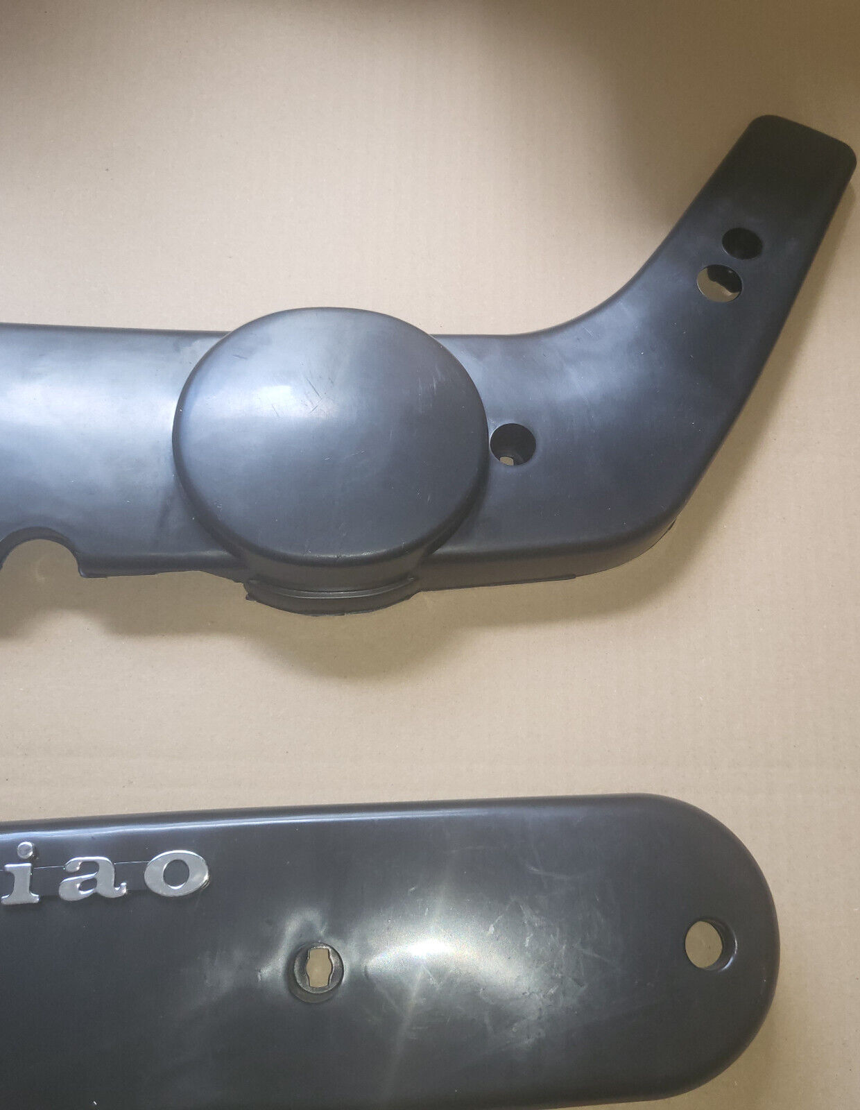 Motorverkleidung Seiten Verkleidung Deckel Schwarz für Piaggio Vespa Ciao PX