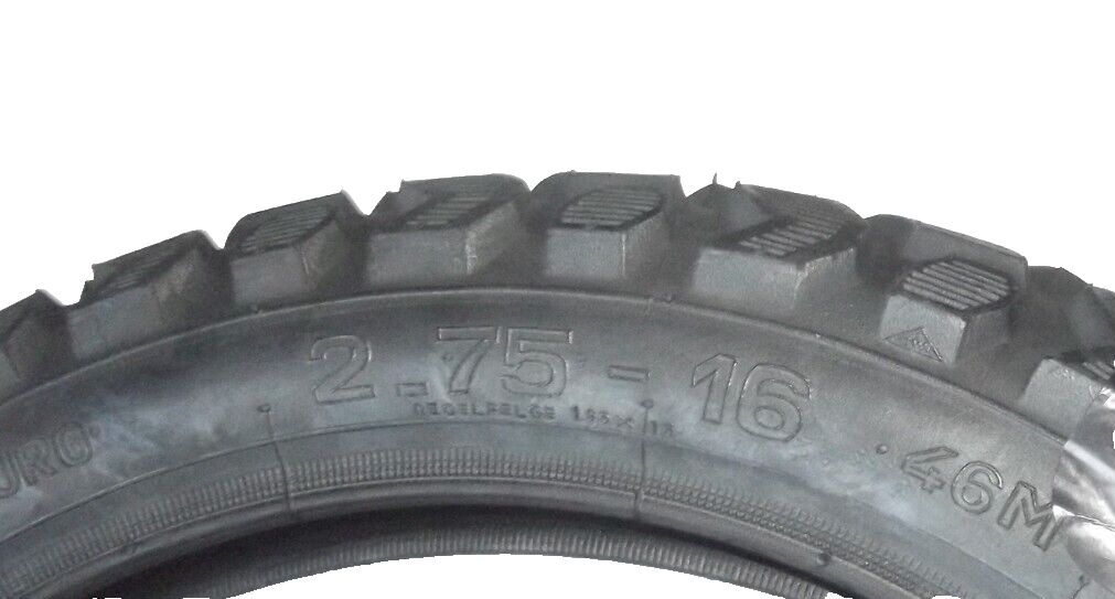 1 x SET Vee Rubber Reifen VRM185 2,75 x 16 Zoll 46M Schlauch + Felgenband Simson