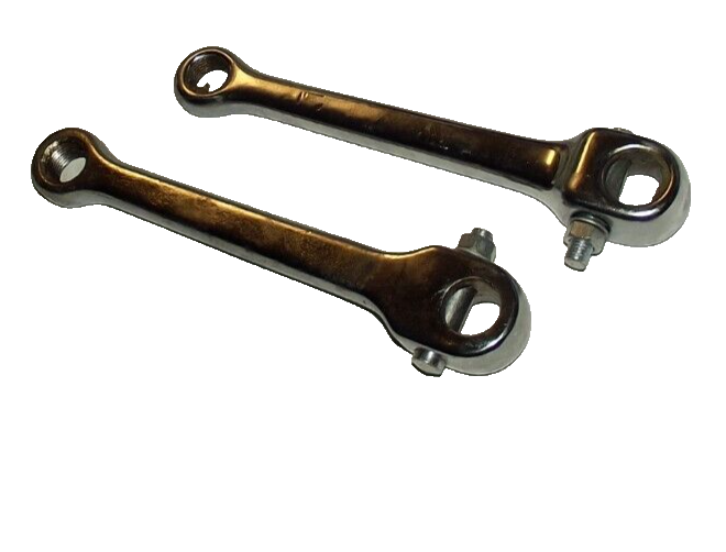 oldtimer Moped Mofa Tretkurbel Satz Pedalarme keile Tretkurbelarme gerade chrom