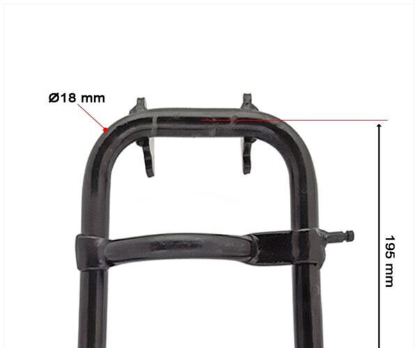 Schwarzer Hauptständer Mopedständer für Puch Maxi S 195 mm