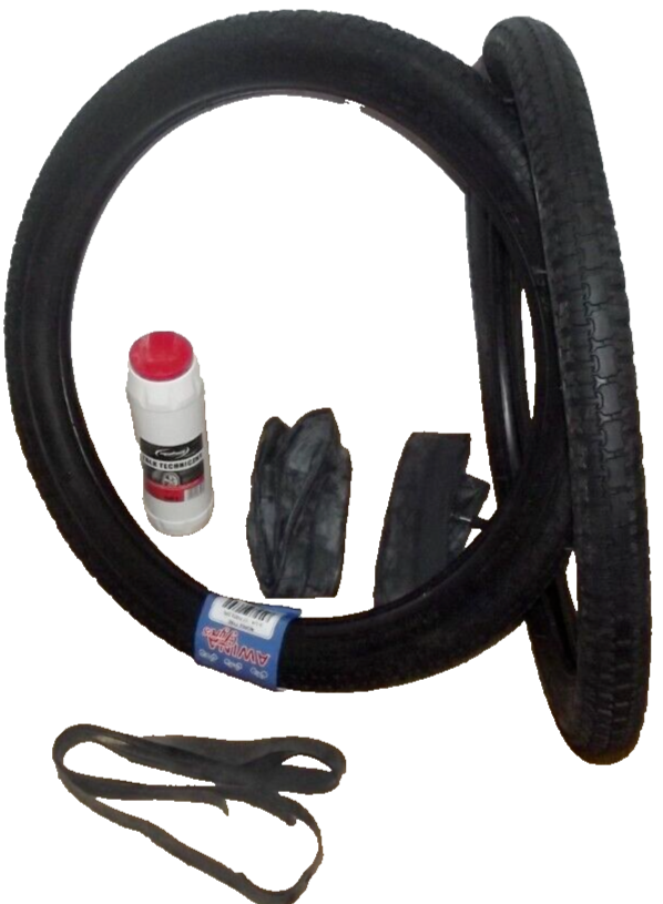 ☺ SATZ REIFEN inkl. Schlauch Band Talcum 2.25-17, 2 1/4- 17, Mofa, Moped, Mokick