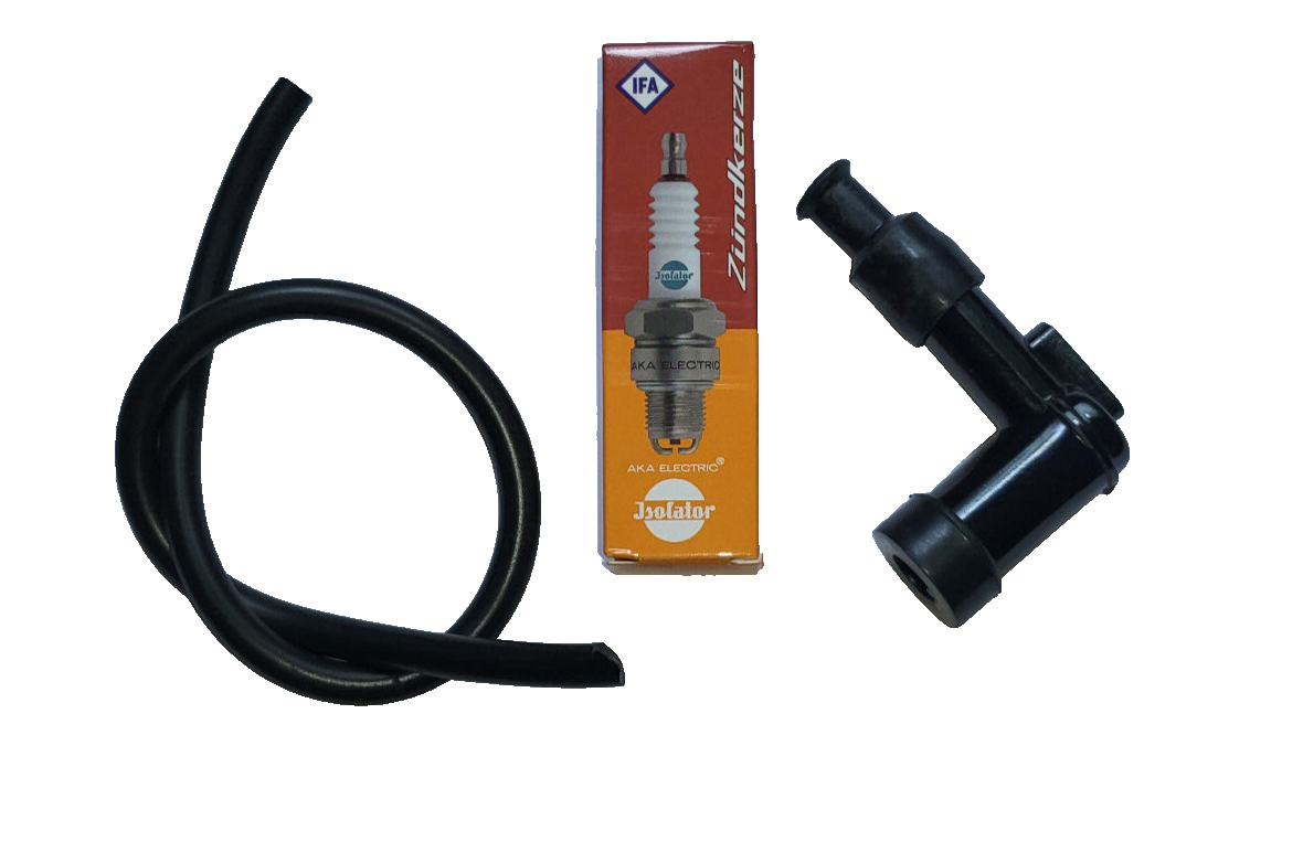 Zündkerzenstecker mit Zündkabel und Zündkerze für Hercules Prima 2 3 4 5 Mofa