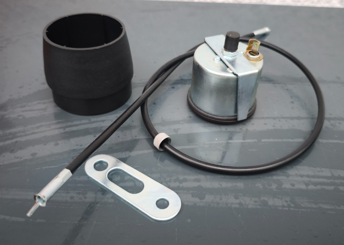 Tachometer schwarz 100 km/h + Tachohülle ø60mm + welle + halter  Simson S50 S51