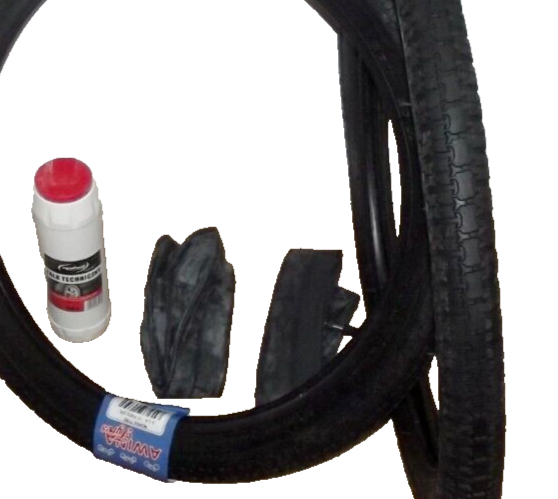 • SATZ REIFEN inkl. Schlauch Band Talcum 2.50-19, 2 1/2- 19, Mofa Moped Mokick