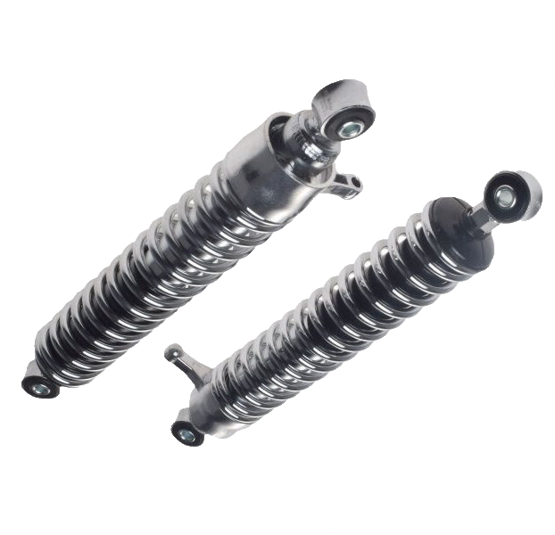 Federbeine Stoßdämpfer Set pass f Simson S50 S51 Enduro S70 SR50 2Stk chrom 36cm