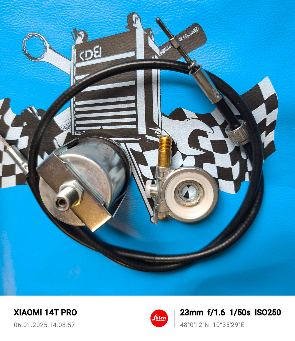 Tacho SET 48mm Tachometer MIT ANTRIEB 60 km/h Piaggio Vespa Ciao Bravo Si Boxer