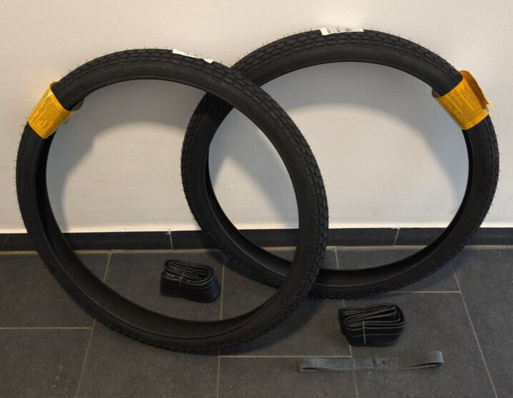 2 Reifen 26" Schlauch Rad Räder pas f Simson SR1 NSU Quickly S N 2,00 x 26 Zoll