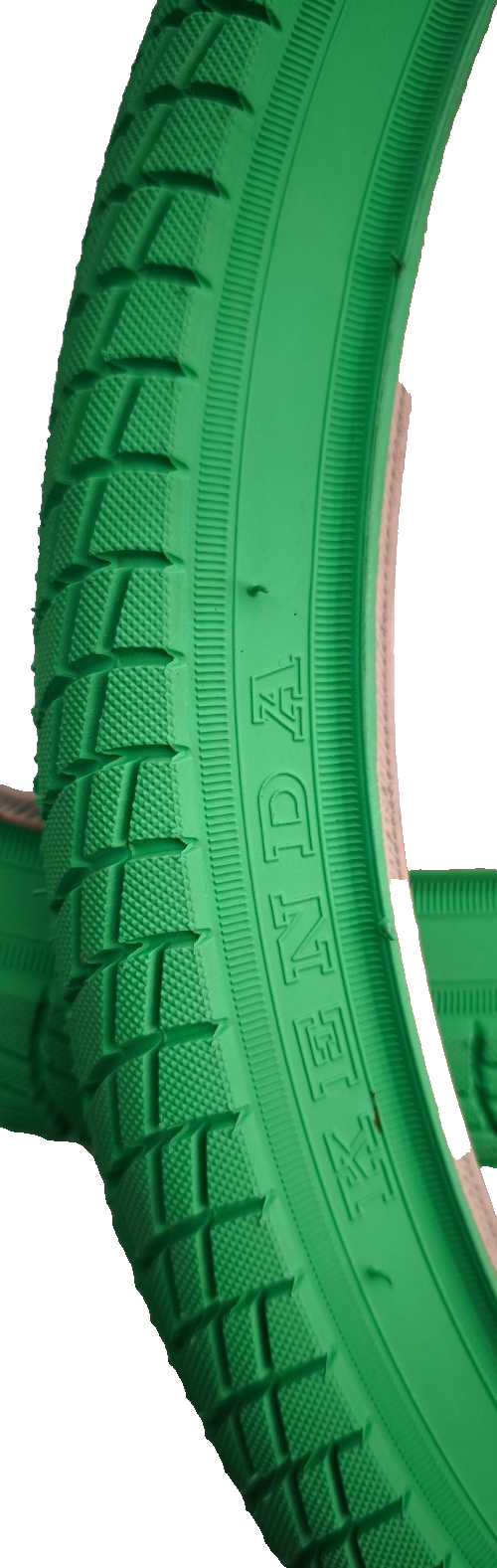 2x Kenda BMX Freestyle Fahrrad Reifen 20 " 20x1.75 47-406 2 x Schlauch AV grün