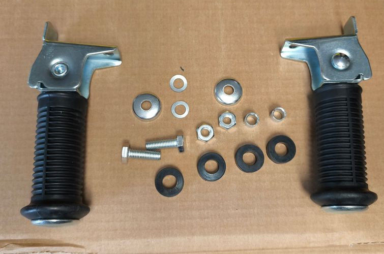 Sozius Fußrasten SCHWARZ+ Normteile für Simson Schwalbe KR51/1 KR51/2