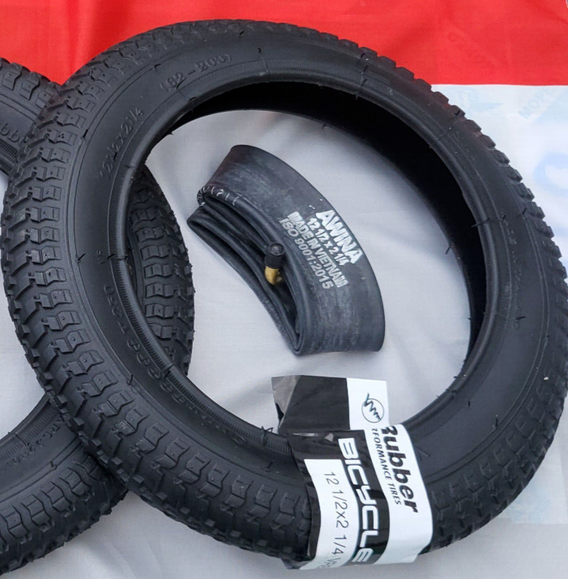 VEERUBBER 1X Reifen Schlauch 12"  Kinderwagen Kínderrad  12 1/2 x 2 1/4 (62-203)