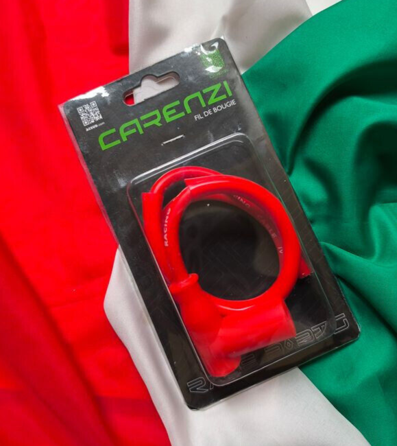 Zündkerzenstecker + Zündkabel Rot für Zündapp Puch Kreidler KTM Rixe Mofa Moped