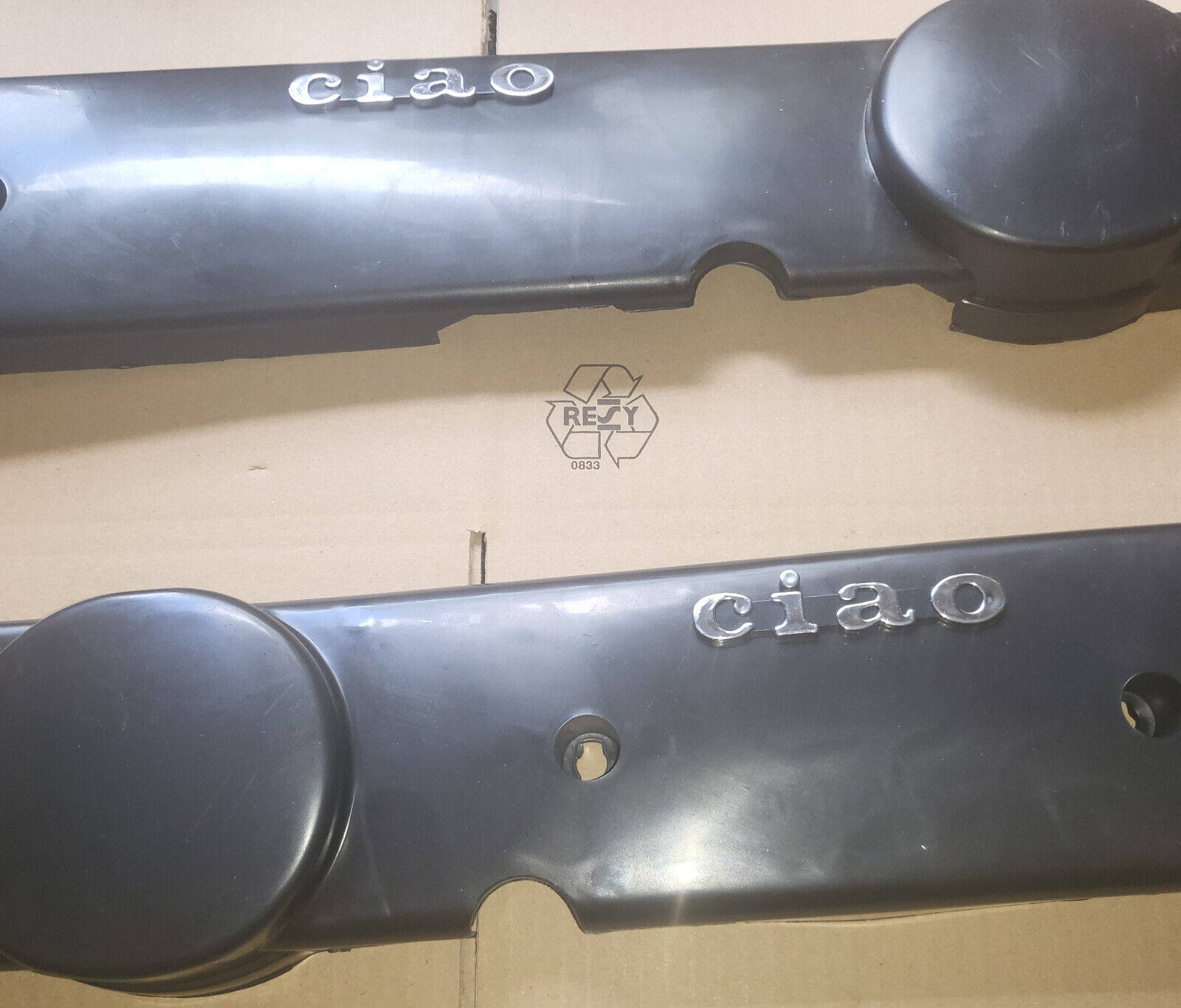 Motorverkleidung Seiten Verkleidung Deckel Schwarz für Piaggio Vespa Ciao PX