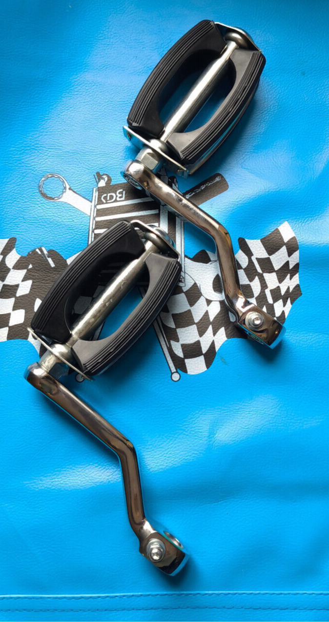 Pedale Paar RMS inkl. chrom Tretkurbeln Piaggio Vespa Ciao PX Bravo boxer  Mofa