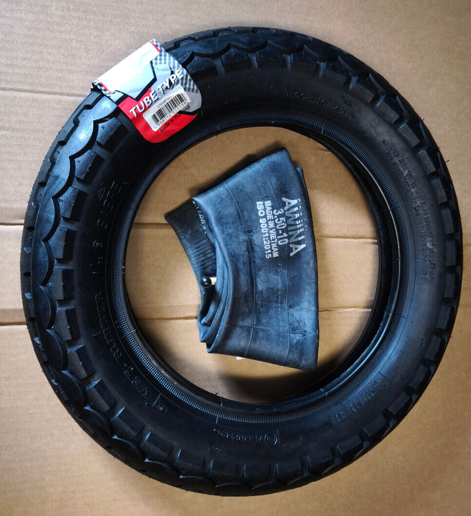 Reifen Schlauch Set 1x VeeRubber 2 teile VRM081 3.00-10 42J Vespa 50 S N PK V