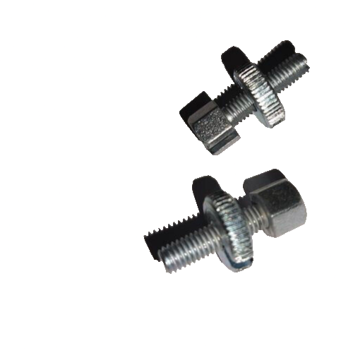 2X Stellschraube M6x21 Rändelmutter geschlitzt für Bowdenzug passend Simson MZ