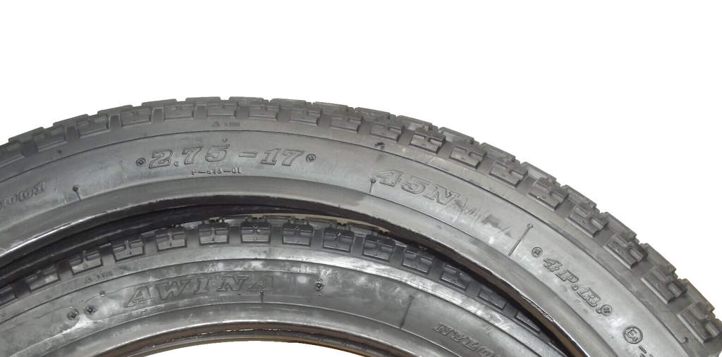 2x Reifen Reifensatz 2.75-17 2 3/4x17 FÜR  Kreidler Hercules Zündapp Moped Mofa