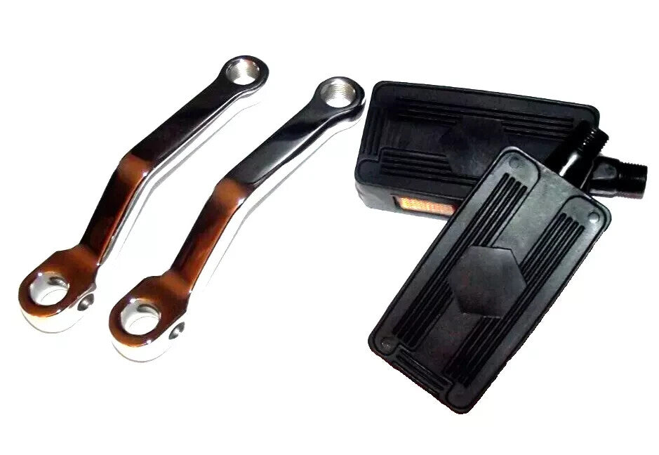 Pedal Set Tretkurbel KEIL Piaggio Vespa Ciao Bravo Boxer SI 1A CHROM PERFEKT