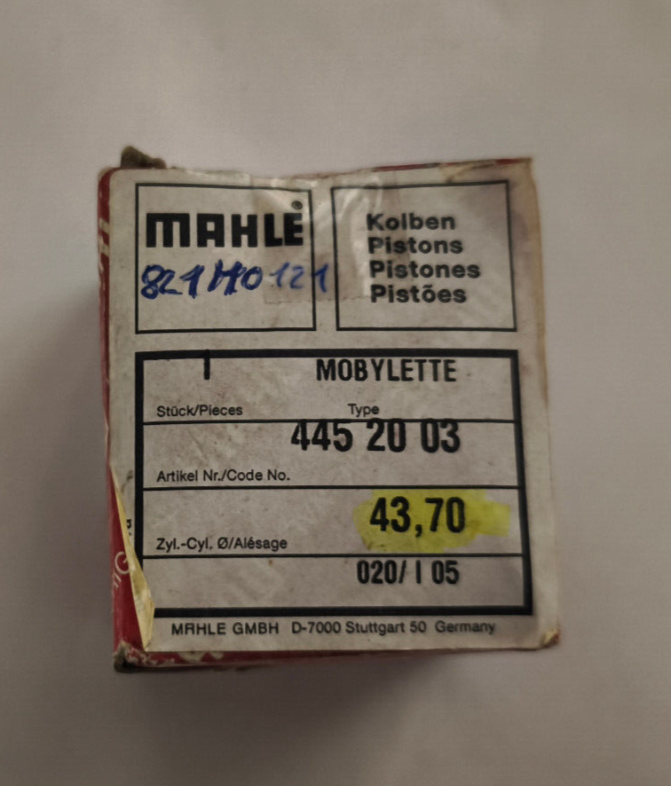 Mahle Kolben 43,70mm tuning mobylette neu nos