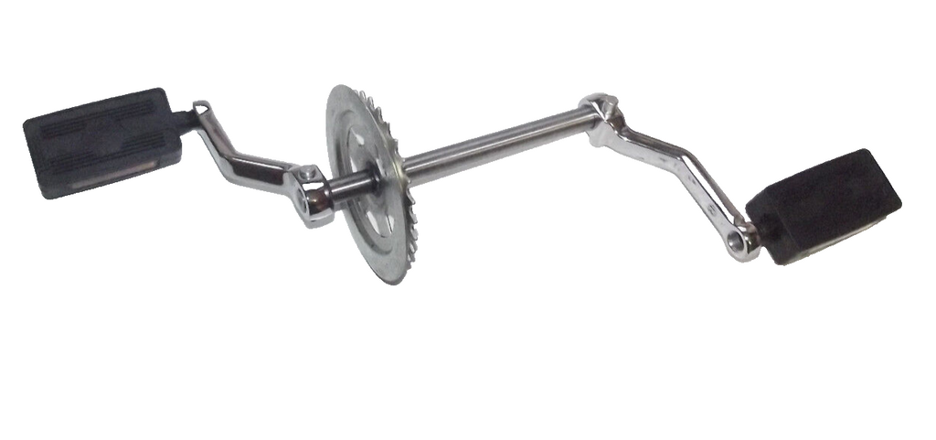 Tretwelle + 2 VOLL CHROM TRETKURBEL + bolzen PEDALE 28 Zähne Piaggio Vespa Ciao