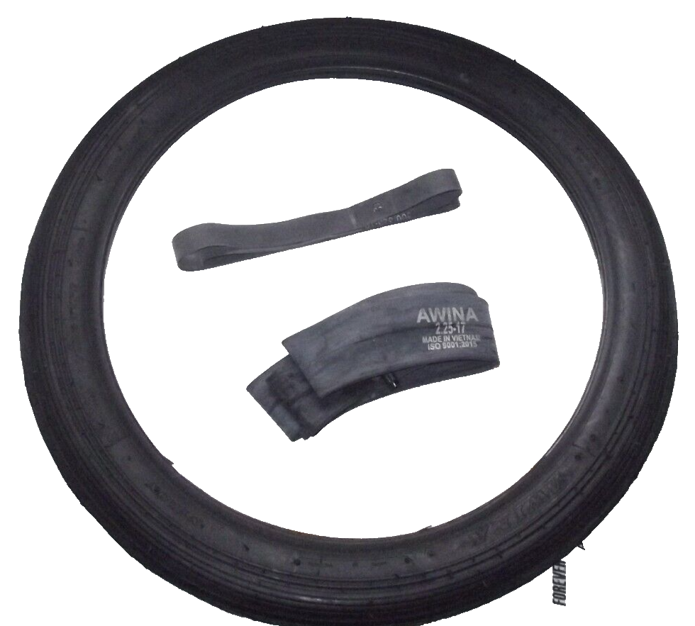awina oldtimer rillen reifen mofa moped mokick 2.25-17 35 N mit schlauch/band