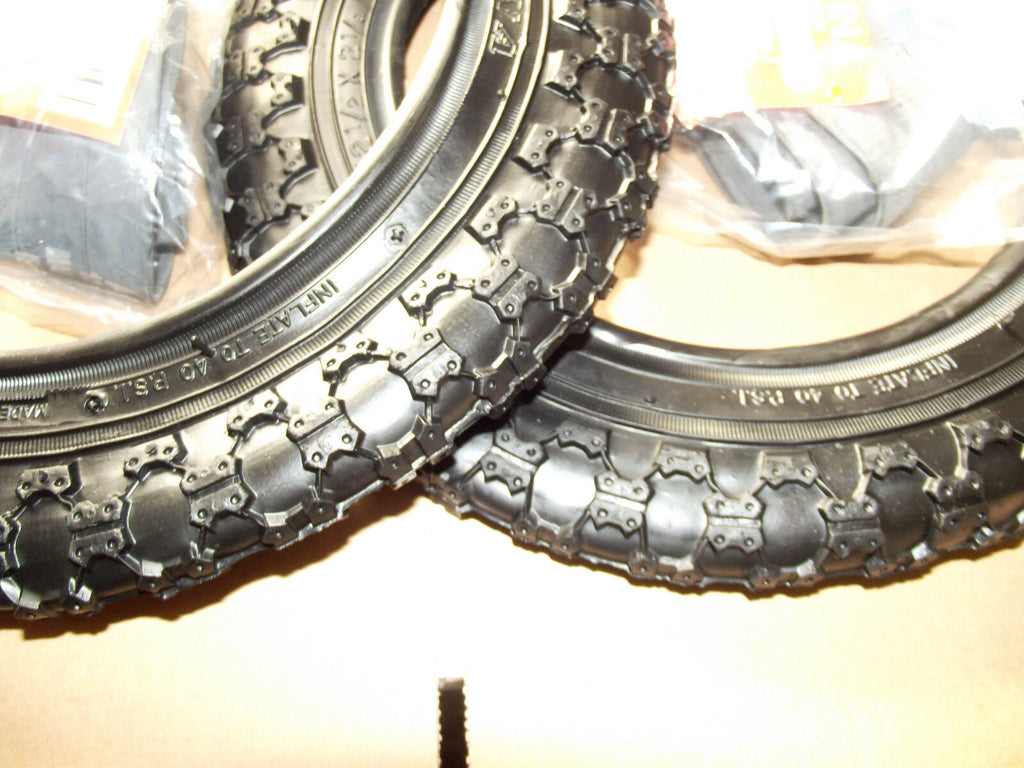 2 Awina Reifen + 2 x Schlauch 12"  12 1/2 x 2 1/4 = 54-203 Kinderwagen Dreirad