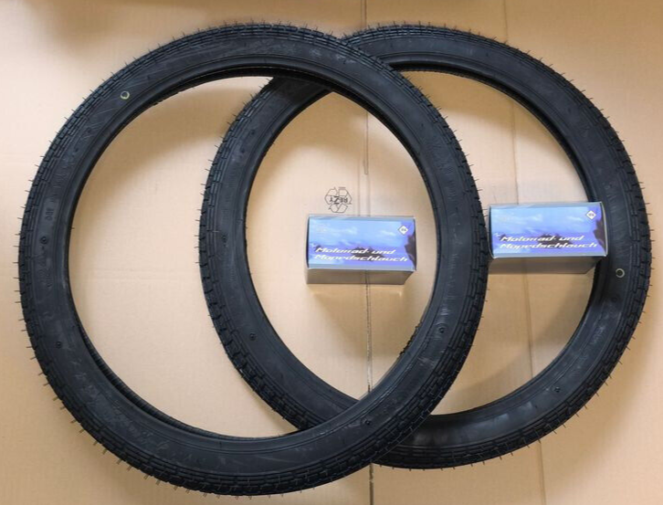 Reifen SET SCHLAUCH Kenda K251A 2.25-19 30B Moped MOFA MOKICK ZÜNDAPP KREIDLER