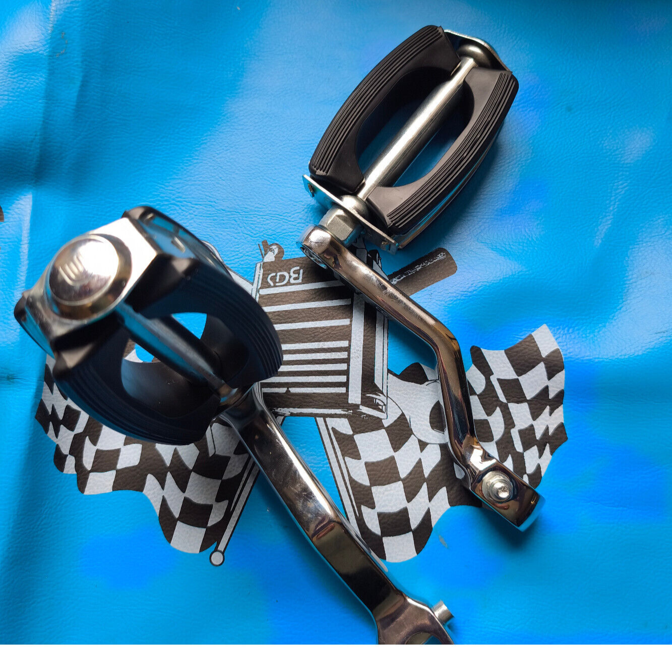 Pedale Paar RMS inkl. chrom Tretkurbeln Piaggio Vespa Ciao PX Bravo boxer  Mofa