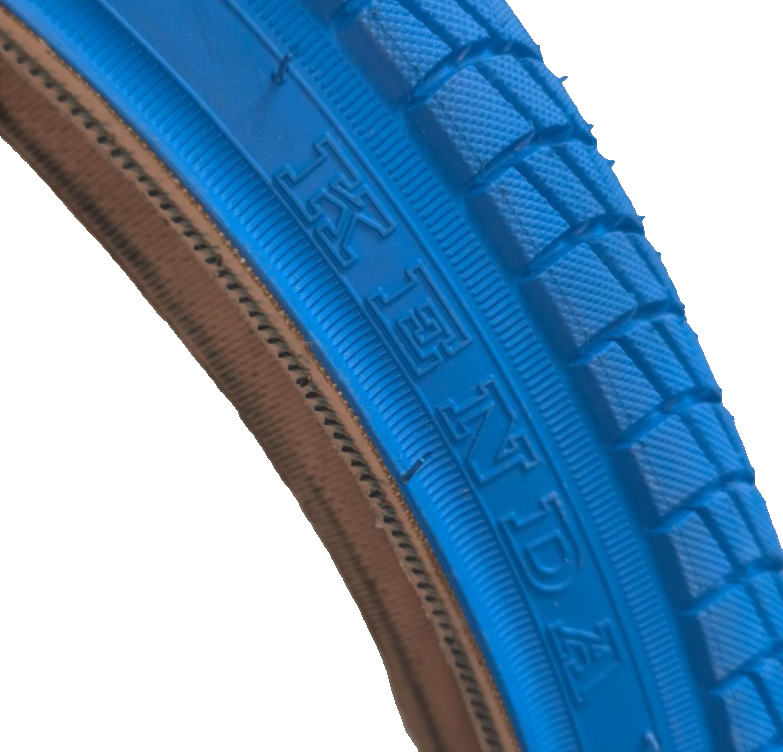 2x Kenda BMX Freestyle Fahrrad Reifen 20 " 20x1.75 47-406 2 x Schlauch AV BLAU