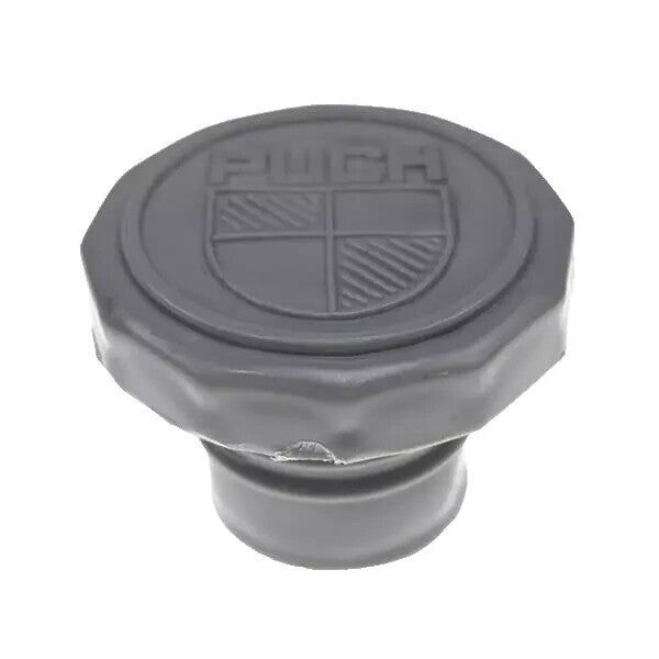 Tank Deckel grau 30mm Stutzen passend für, Puch Maxi Mofa moped mit logo