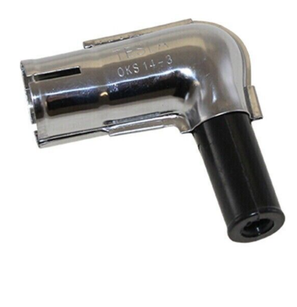 Oldtimer Zündkerzenstecker BMW NSU DKW AWO MZ IWL EMW BK 90° entstört 5 kOhm