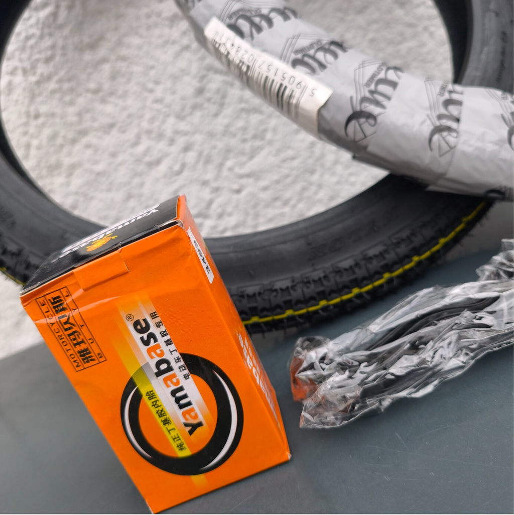 classic deluxe moped reifen set 2 1/4-16 31L 4pr verstärkt incl 2 schlauch 2band