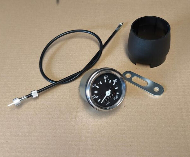 DREHZAHLMESSER  + Tachohülle ø60mm + welle + halter passt Simson S50 S51