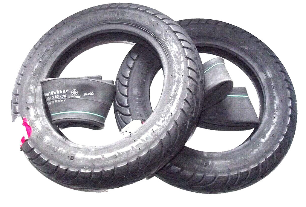 SET 2x Reifen x2 Schläuche Vee Rubber VRM134 für Vespa V50 3.00-10