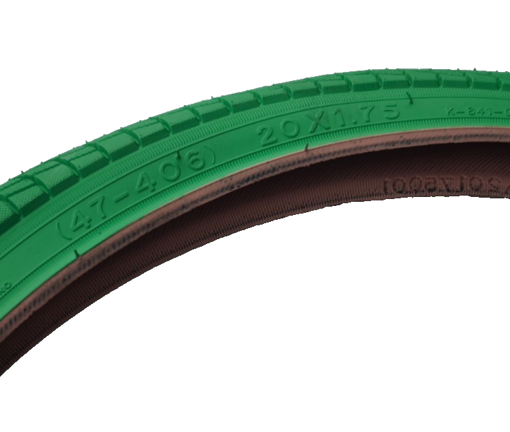 2x Kenda BMX Freestyle Fahrrad Reifen 20 " 20x1.75 47-406 2 x Schlauch AV grün