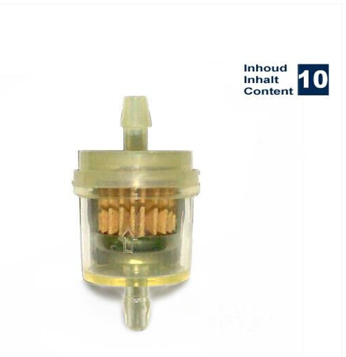 10x Benzinfilter Sprit Kraftstofffilter 6-7mm mofa Auto PKW Motorrad Roller Quad
