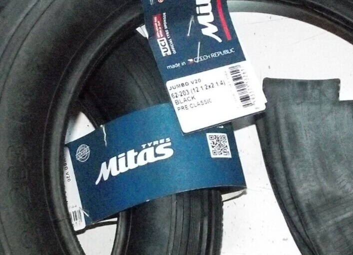 2x Fahrradreifen mitas V20 12 Zoll Reifen 12.5x2.25 62-203 inkl. 2x Schlauch AV