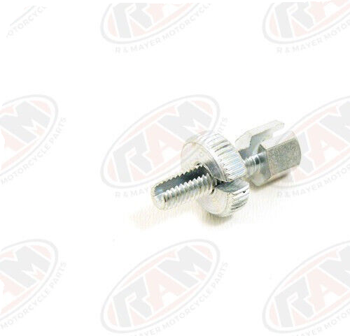 Stellschraube M6x22 Rändelmutter geschlitzt für Bowdenzug passend mofa Simson MZ